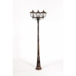 Светильник столб уличный 3 фонаря Oasis Light 15909B Gb