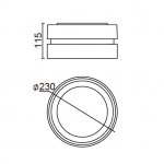 Светильник настенно-потолочный Oasis Light 3351S