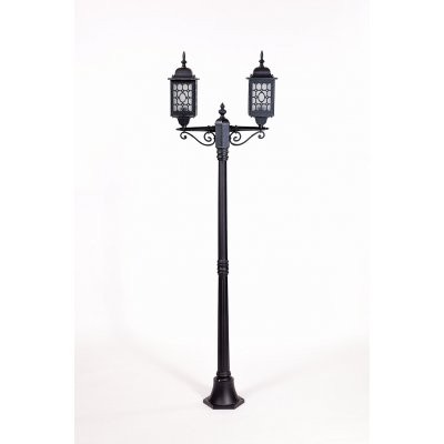 Светильник столб уличный 2 фонаря Oasis Light 64808SA Bl Светильник столб уличный 2 фонаря Oasis Light 64808SA Bl