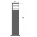 Светильник столб уличный Oasis Light 67128-650 Gr