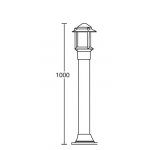 Светильник столб уличный Oasis Light 67220-1000 Bl