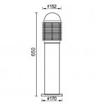 Светильник столб уличный Oasis Light 67225-650 Bl