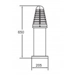 Светильник столб уличный Oasis Light 67328-650 Bl