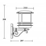 Светильник настенный Oasis Light 68301/02 Bl opal