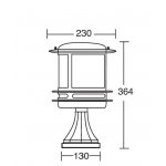 Светильник столб уличный Oasis Light 68304/SB2 Bl smoke