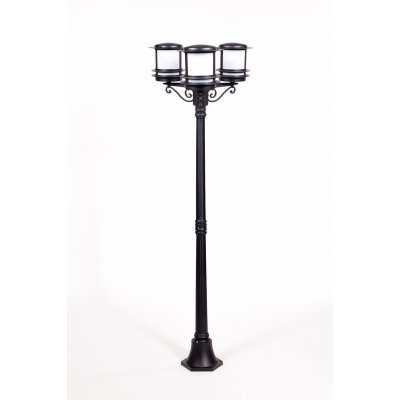 Светильник столб уличный 3 фонаря Oasis Light 68308B Bl opal Светильник столб уличный 3 фонаря Oasis Light 68308B Bl opal