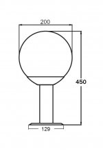 Светильник столб уличный Oasis Light 75304-450