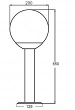 Светильник столб уличный Oasis Light 75304-650