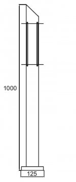 Светильник столб уличный Oasis Light 75888-1100