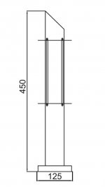 Светильник столб уличный Oasis Light 75888-450