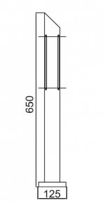 Светильник столб уличный Oasis Light 75888-650