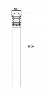 Светильник столб уличный Oasis Light 75895-1000