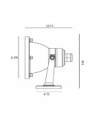Светильник наземный на скобе Oasis Light 77164