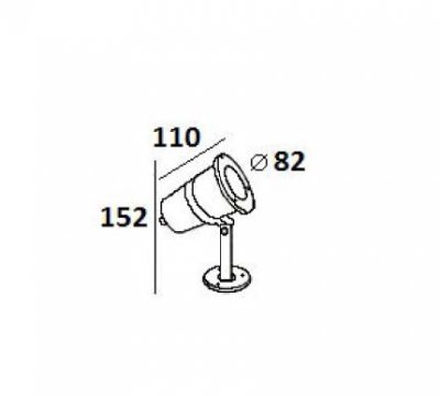 Светильник наземный на скобе Oasis Light 77195
