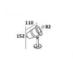 Светильник наземный на скобе Oasis Light 77195