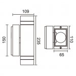 Светильник настенный 2 луча Oasis Light 78063 Cb