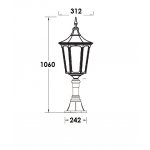 Светильник столб уличный Oasis Light 79724L Bl