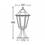 Светильник столб уличный Oasis Light 79804M Gb