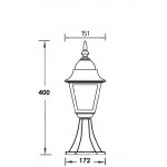 Светильник столб уличный Oasis Light 79904S Gb