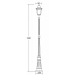Светильник столб уличный 1 фонарь Oasis Light 79909L Bl