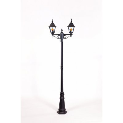 Светильник столб уличный 2 фонаря Oasis Light 79909MAlgY Bl