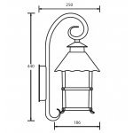 Светильник настенный Oasis Light 81402/18 Gb