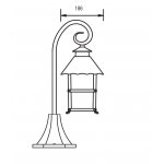 Светильник столб уличный Oasis Light 81404/18 Gb