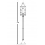 Светильник столб уличный 1 фонарь Oasis Light 84806 Gb