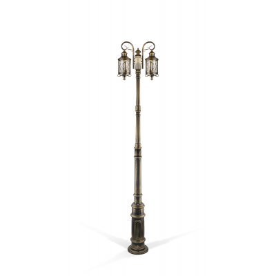 Светильник столб уличный 2 фонаря Oasis Light 84810A/18/Е7 Gb