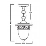 Светильник подвесной Oasis Light 87205L Gb 