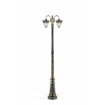 Светильник столб уличный 2 фонаря Oasis Light 87209LA/18 Gb