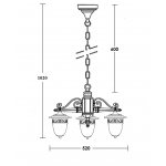 Люстра 3 рожка Oasis Light 87270S/3/02 Gb