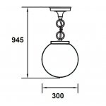 Светильник подвесной Oasis Light 88205L Bl
