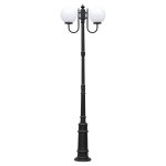Светильник столб уличный 2 фонаря Oasis Light 88210LA/10A/E7 Bl