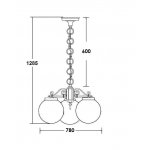Люстра 3 рожка Oasis Light 88270L/3 Bl