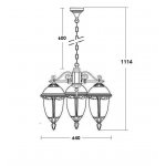 Люстра 3 рожка Oasis Light 89170L/3 Bl мат/тр