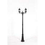 Светильник столб уличный 2 фонаря Oasis Light 89909SA Bl