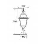 Светильник столб уличный Oasis Light 91104fL Bl
