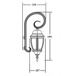 Светильник настенный Oasis Light 91202L/18 Gb