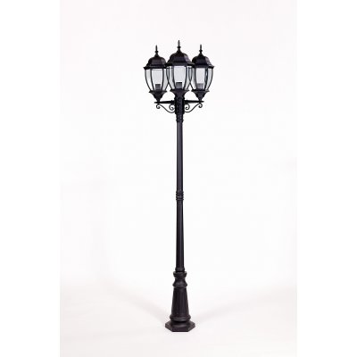Светильник столб уличный 3 фонаря Oasis Light 91209LB Bl