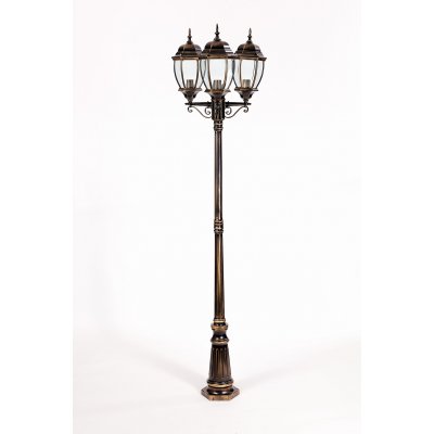 Светильник столб уличный 3 фонаря Oasis Light 91209LB Gb