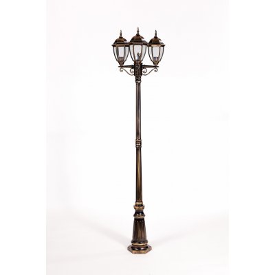 Светильник столб уличный 3 фонаря Oasis Light 91209SB Gb