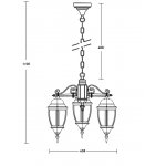 Люстра 3 рожка Oasis Light 91270L/3 Bl 