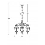 Люстра 3 рожка Oasis Light 91270S/3/02 Gb