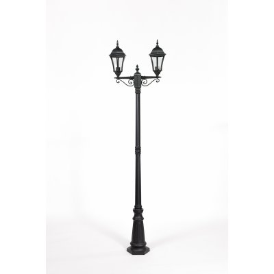 Светильник столб уличный 2 фонаря Oasis Light 91309SA Bl Светильник столб уличный 2 фонаря Oasis Light 91309SA Bl