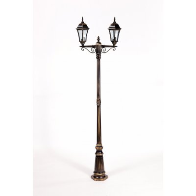 Светильник столб уличный 2 фонаря Oasis Light 91309SA Gb Светильник столб уличный 2 фонаря Oasis Light 91309SA Gb