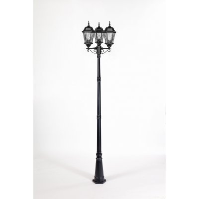 Светильник столб уличный 3 фонаря Oasis Light 91410MB 18 Bl ромб Светильник столб уличный 3 фонаря Oasis Light 91410MB 18 Bl ромб