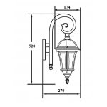 Светильник настенный Oasis Light 95202S/18 Bl