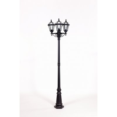 Светильник столб уличный 3 фонаря Oasis Light 95209SB Bl