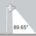 Светильник столб уличный на солнечной батарее с 1 поворотным модулем, датчиком движения и поворотной солнечной панелью Oasis Light P9011-1030